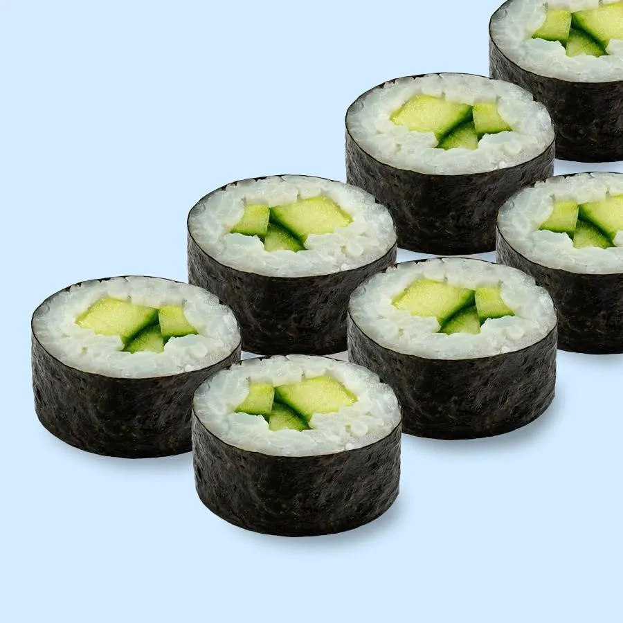 Мини ролл с огурцом