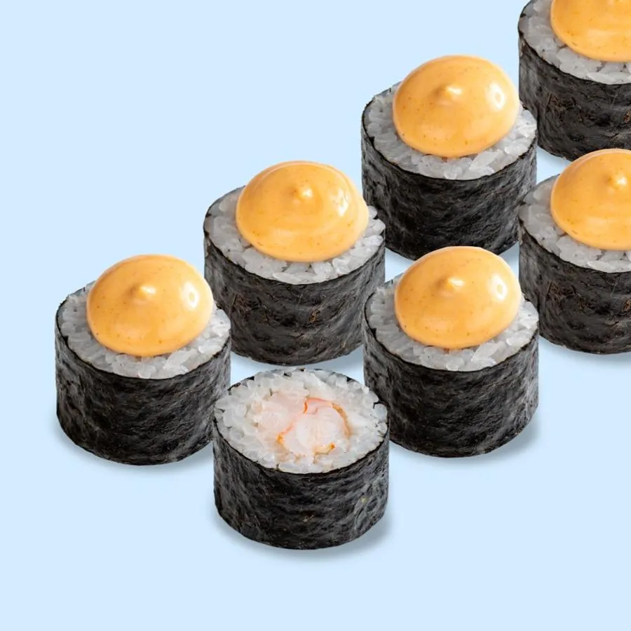 Мини ролл с креветкой спайси