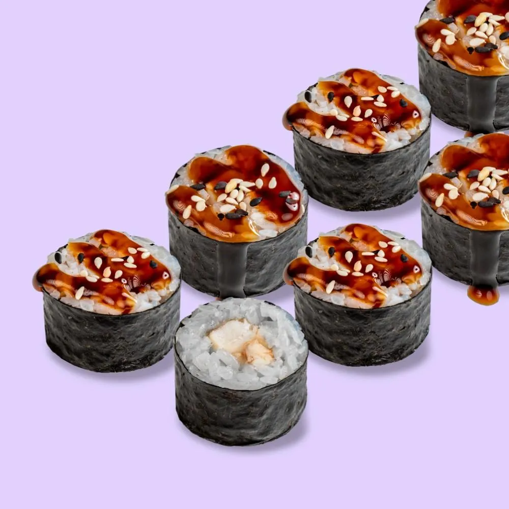 Маки с угрём